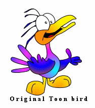 Original shape Toon bird