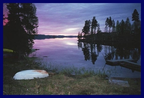 Sunset 1 at lake Tansen, Sweden