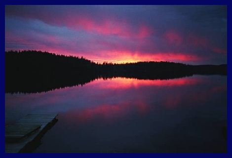 Sunset 3 at lake Tansen, Sweden
