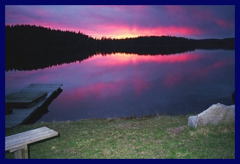 Sunset 4 at lake Tansen, Sweden